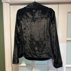 Trouvé black velvet jacket